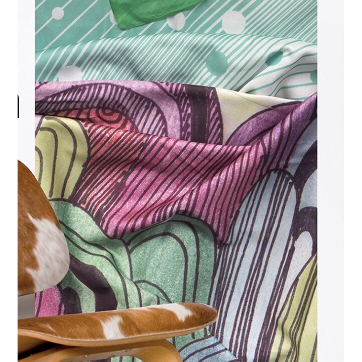 法国Moustache Textile catch 仿布料堆积个性墙贴墙纸壁纸进口