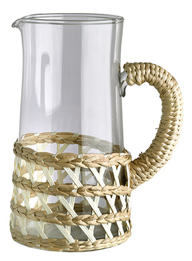 荷兰Pols Potten Reed Carafe 柳编水瓶