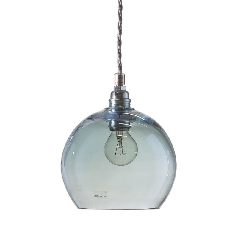丹麦Ebb & Flow Rowan pendant 玻璃吊灯 Topaz blue