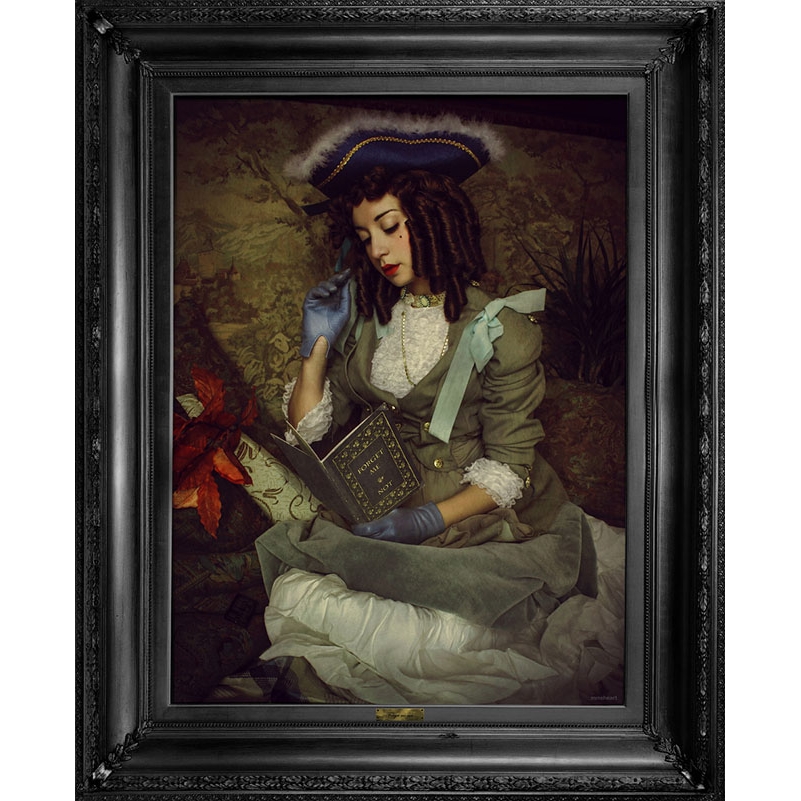 英国Mineheart 'Forget me not' printed canvas 勿忘我装饰画