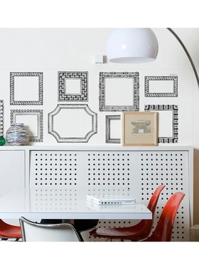 法国Moustache Cadres 仿画框墙复古墙贴墙纸壁纸进口 横竖可选