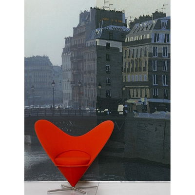 法国Moustache Ma mélancolie pas la tienne仿织毯风景纸质壁纸