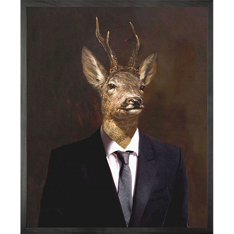 英国Mineheart Buck 2 Canvas 鹿先生装饰画