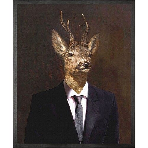 英国Mineheart Buck 2 Canvas 鹿先生装饰画