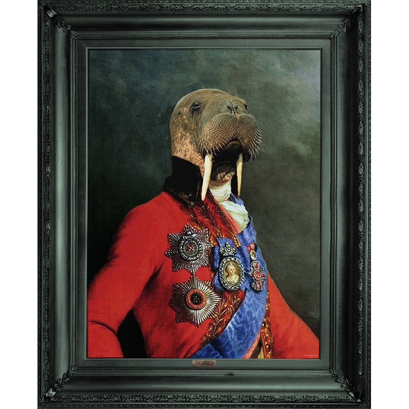英国Mineheart 'Uncle Walter' Canvas 海象大叔装饰画