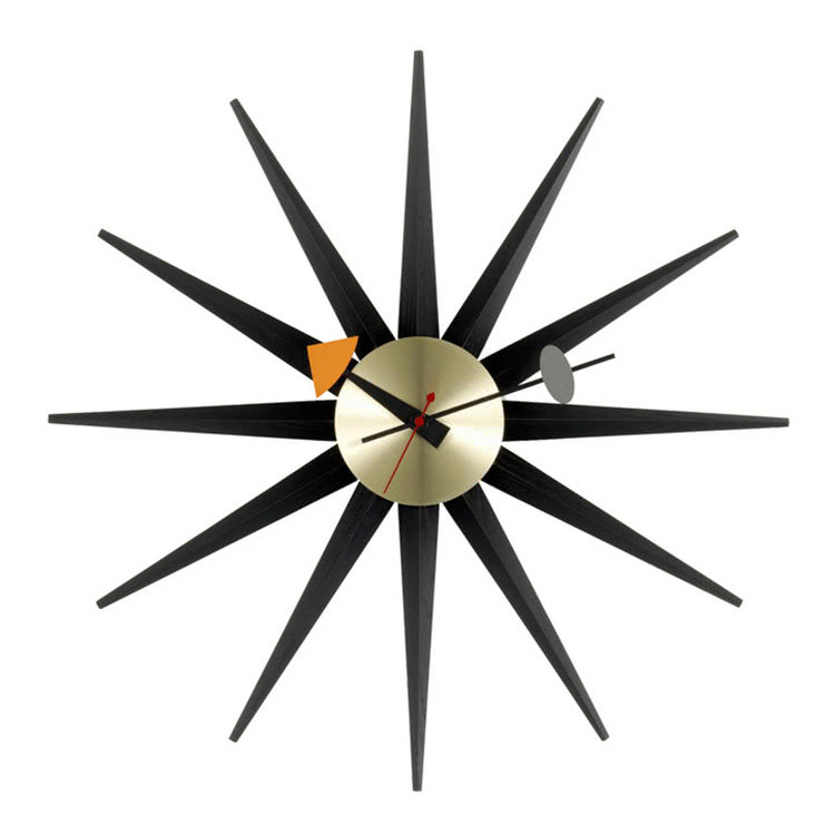 瑞士Vitra 挂钟 Sunburst Clock 创意设计进口欧式
