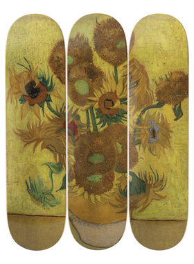 比利时The Skateroom装饰滑板 梵高 Vincent VAN GOGH 向日葵