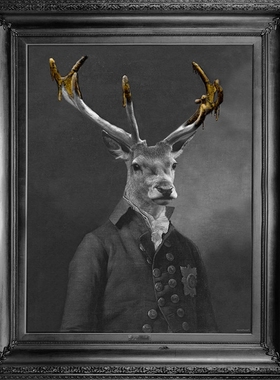 英国Mineheart 'Brother Stanwick' 驯鹿大哥装饰画