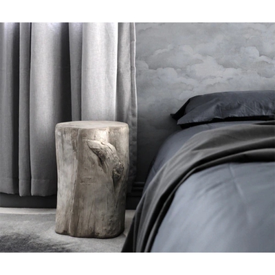 英国Mineheart Concrete Stool 水泥混凝土仿原木凳子