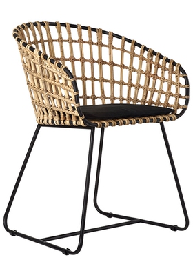 荷兰Pols Potten Tokyo Armchair 金属藤椅