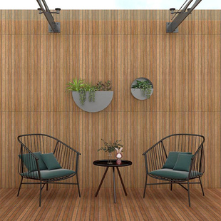 600X1200仿木地板瓷砖庭院地砖阳台防滑瓷砖O客厅卧室木纹砖仿古