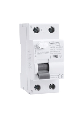 新品格亚GYL9 B型漏电保护器开关2P 4P断路器双汇流排40A 63A 25A