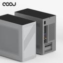 MATX铝合金一体成型外壳直插水冷ITX电脑机箱 COOJ 宰相Z18网孔版