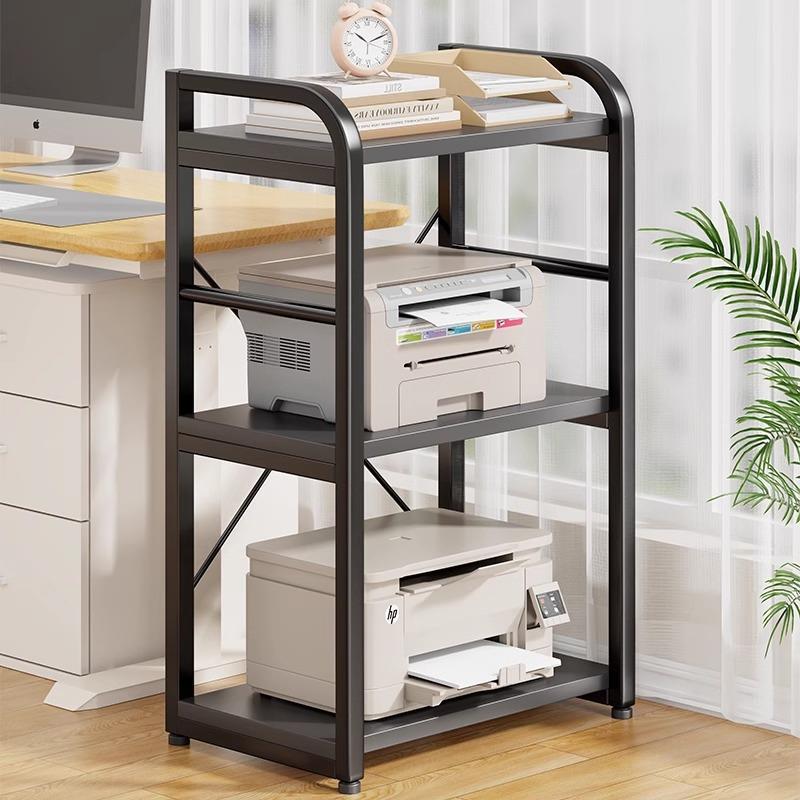 打印机置物架办公桌旁落地多层复印机放置柜家用电脑主机箱收纳架