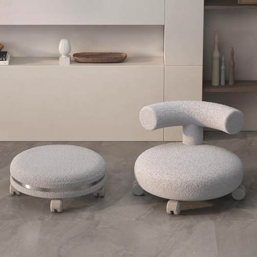 滑轮矮凳带万向轮小凳子家用娃儿童学步凳美缝