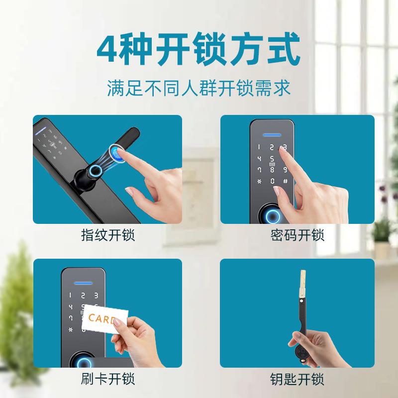 现货高档家用办公室时尚简约一握开电子密码锁公寓防盗指纹锁