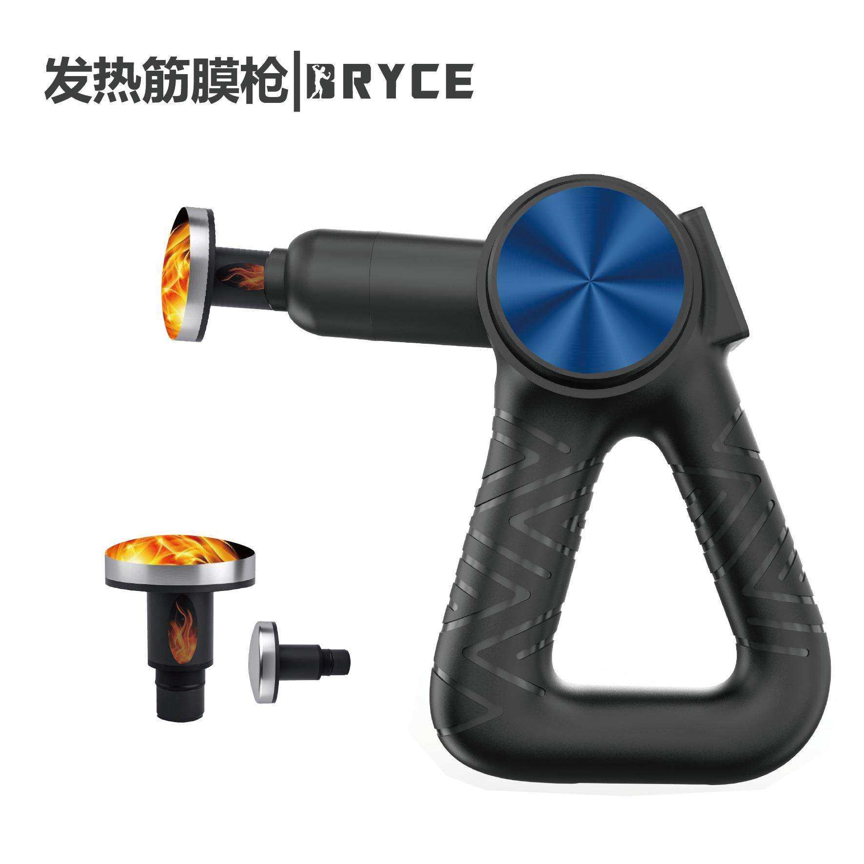 发热筋膜枪冷热筋膜枪EMS生物电16mm行程35KG推力电动按摩臂调节