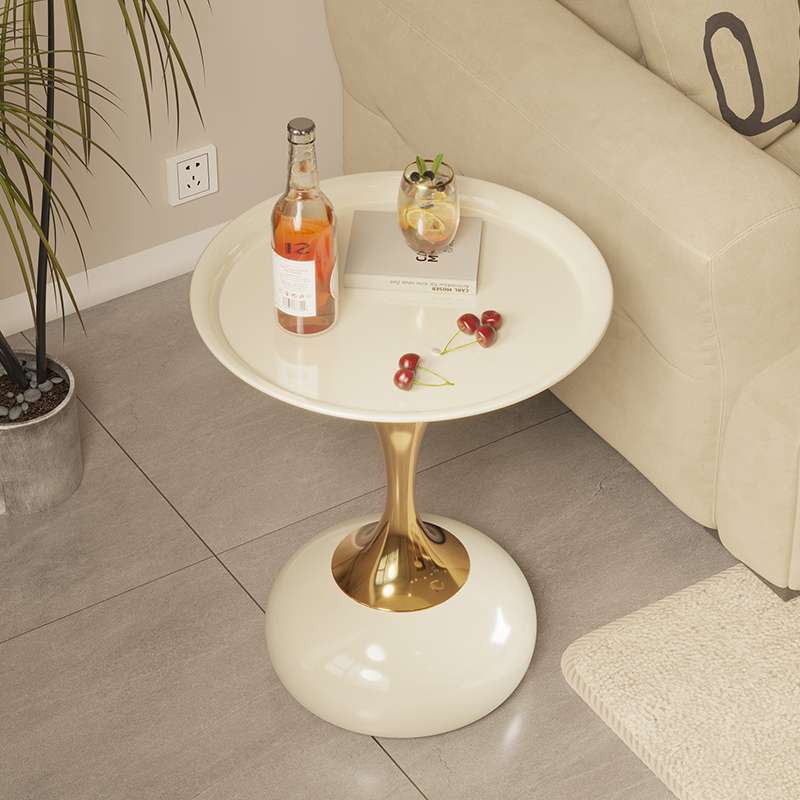 6R沙发边柜小桌子简易家用奶油风铁艺小茶几客厅阳台轻奢迷你小边