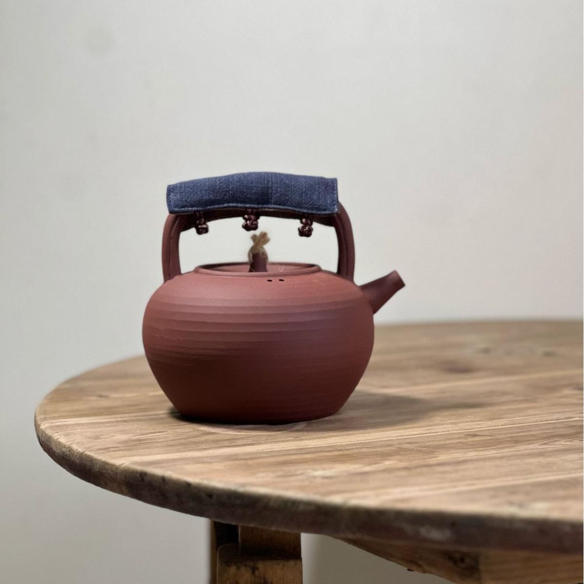 手工陶壶电陶炉泡茶壶黑茶普洱老白茶家用煮茶器紫砂泥提梁烧水壶