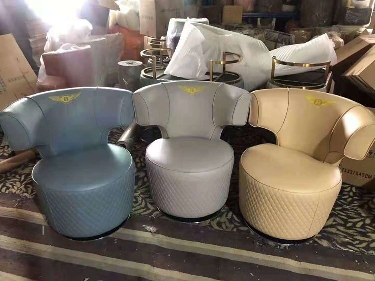 轻奢设计师可旋转圆背单人沙发椅