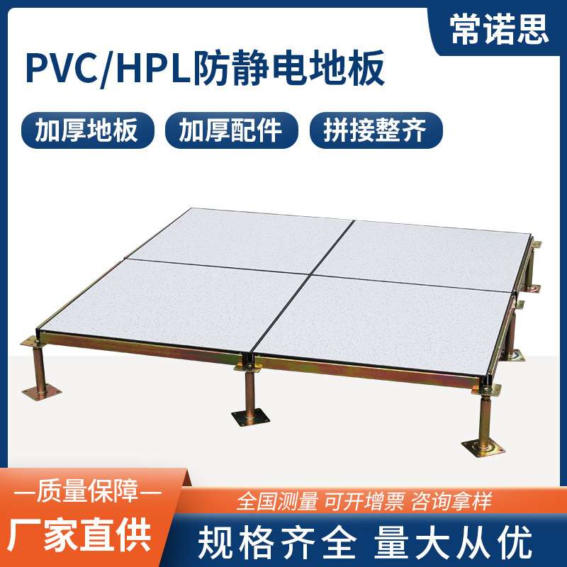 工厂600*600pvc/HPL防静电地板全钢机房架空防静电机房地板