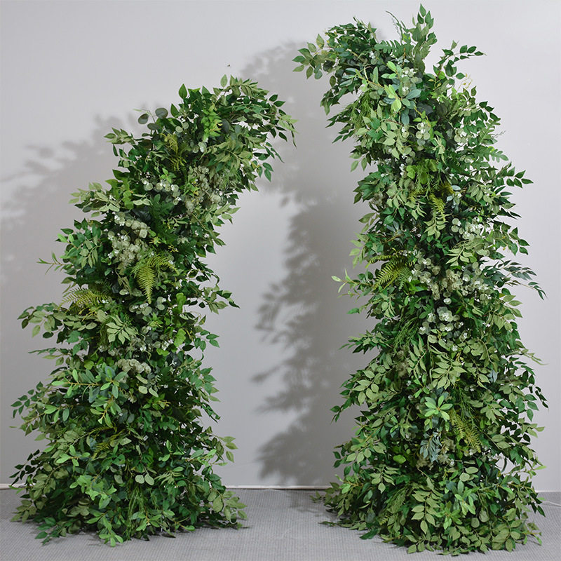 婚礼求婚仿真牛角花拱门背景