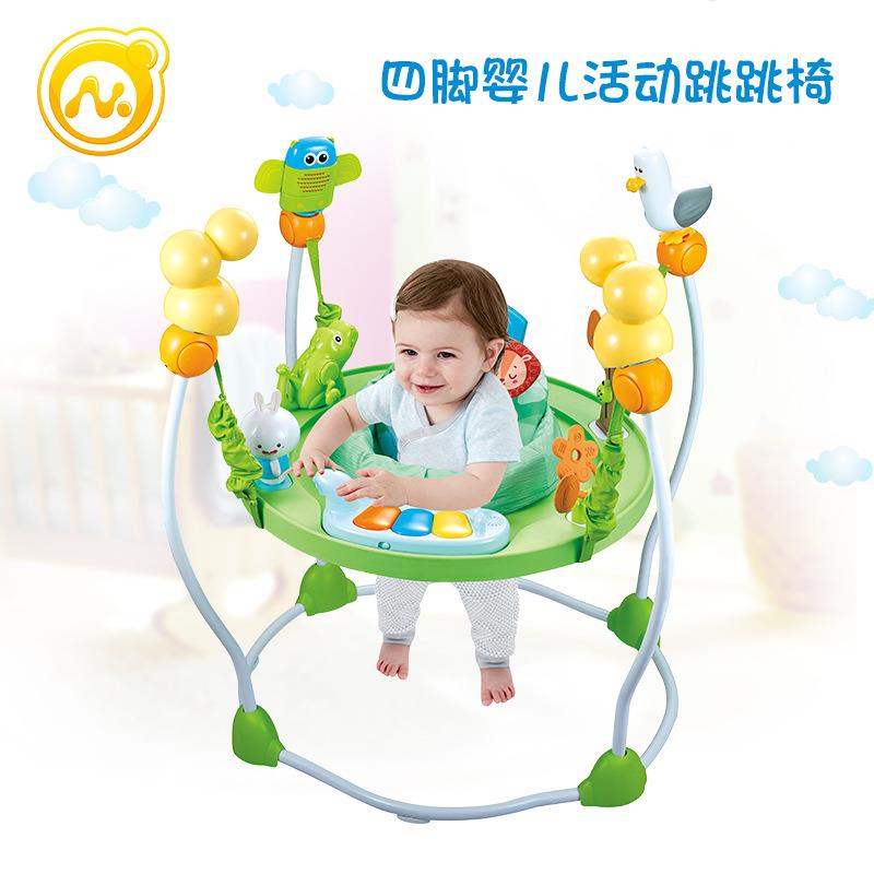 多功能四脚婴儿活动跳跳椅音乐玩具婴儿宝宝电动摇椅