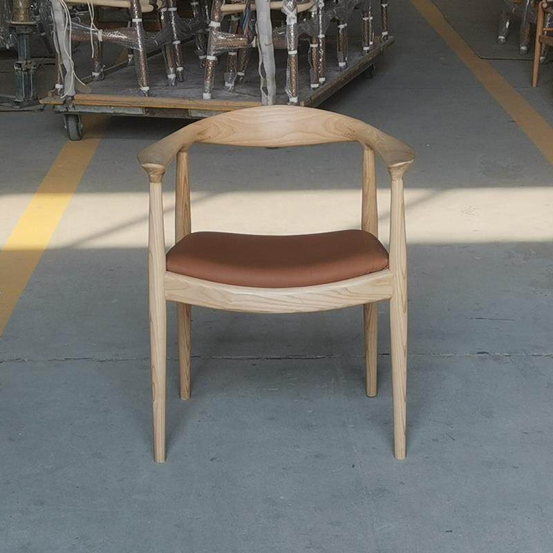 正品白蜡木实木总统椅原版肯尼迪椅餐椅简约现代书桌椅靠背椅办公