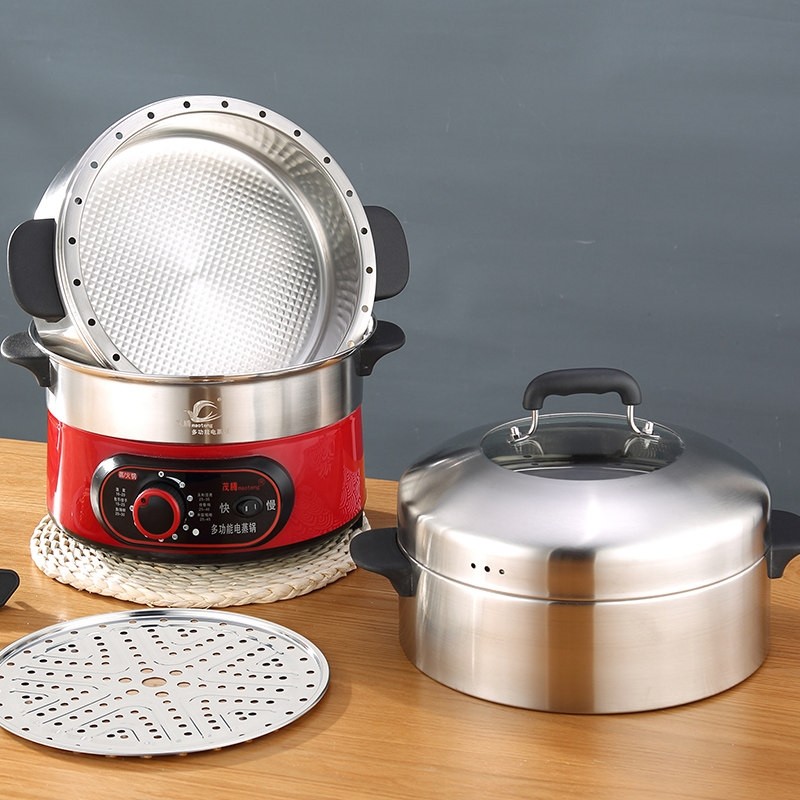 茂腾新款定时电蒸锅多功能蒸饭锅不串味家用插电三层电蒸笼不锈钢,厨房电器,电蒸锅/台式电蒸箱/肠粉机,淘宝优惠券,粉丝福利购,淘宝优惠卷