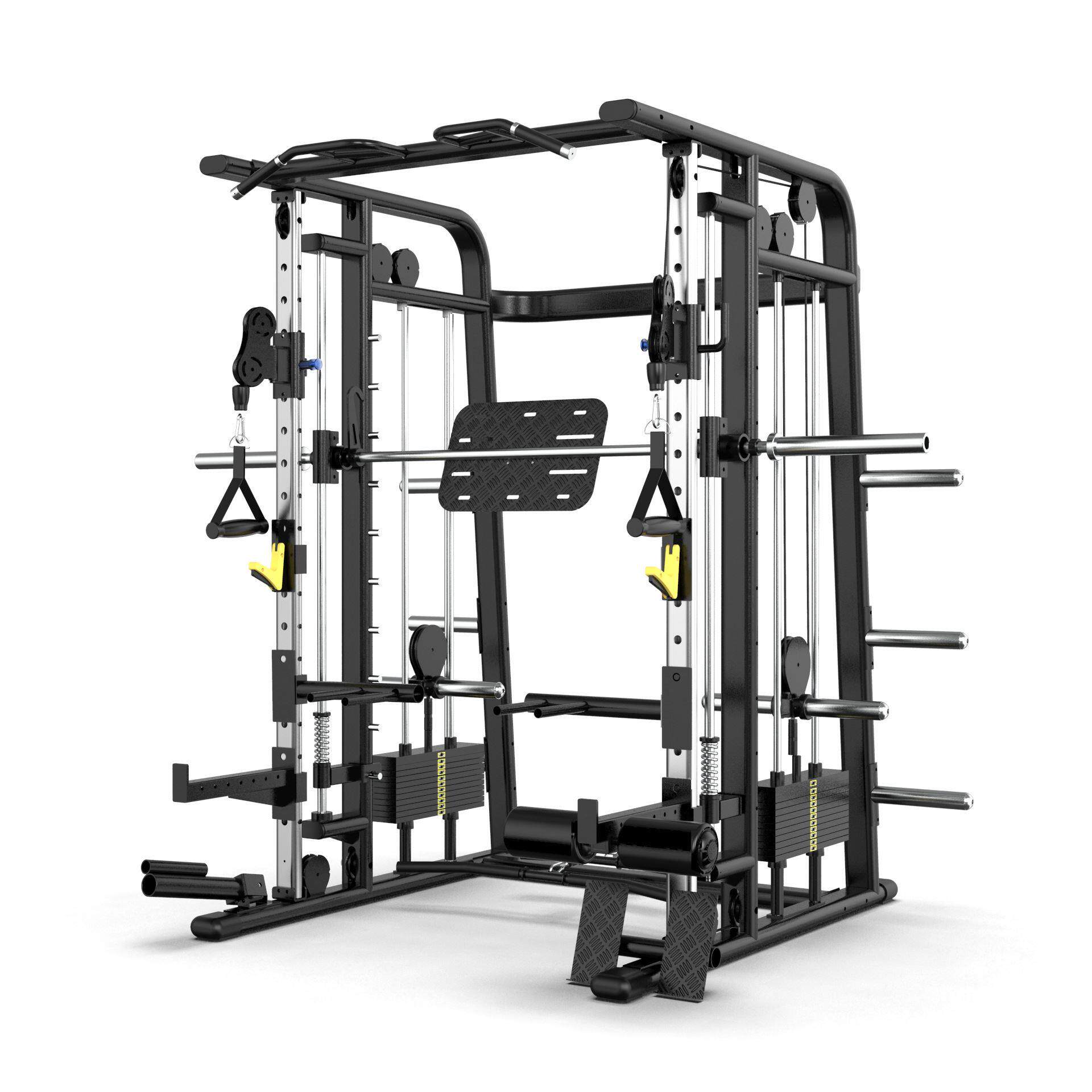 史密斯机深蹲架卧推架多功能小飞鸟龙门架综合训练器健身器材