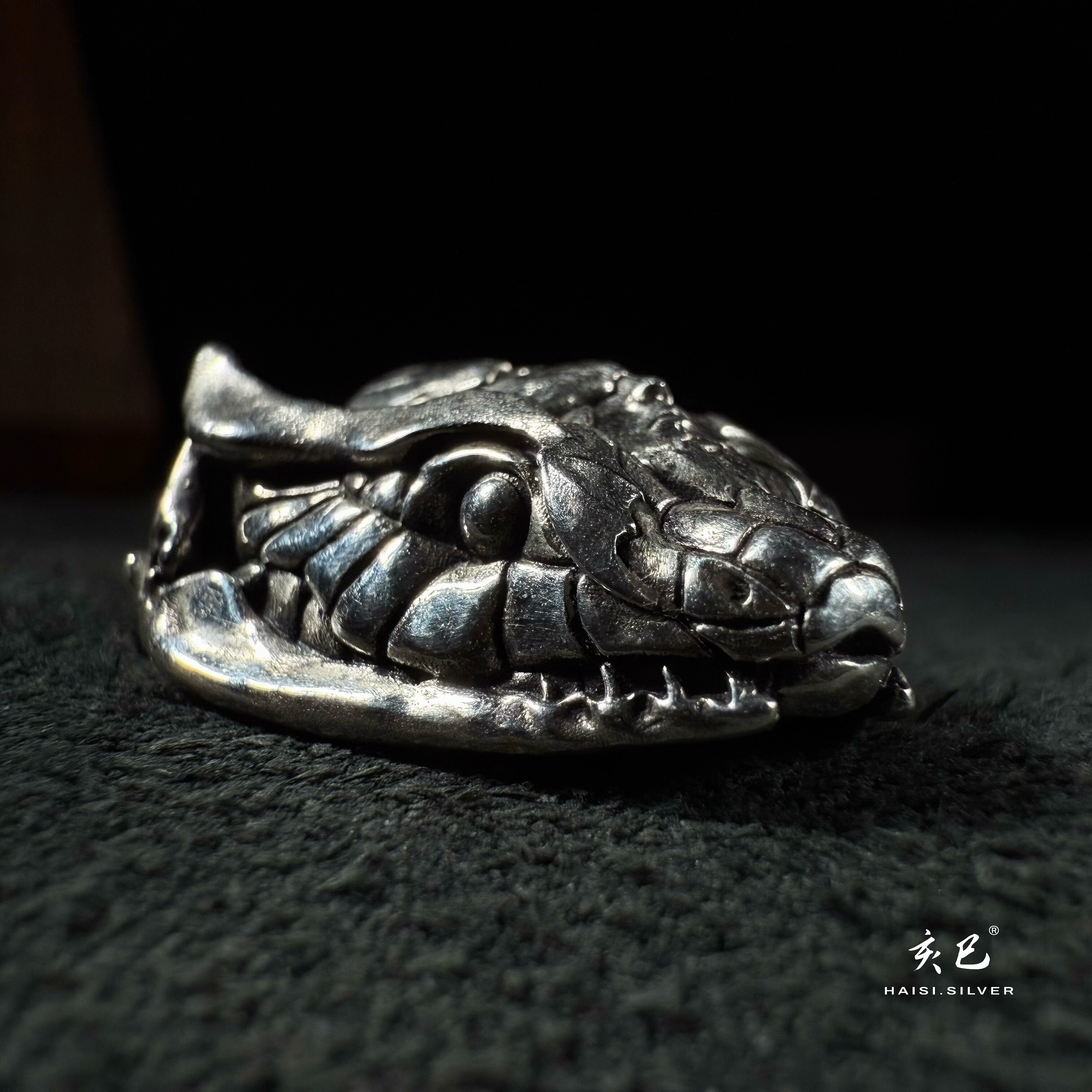 巳蛇限定 “Forbidden fruit”蛇头吊坠S925纯银蛇年生肖蛇头挂坠