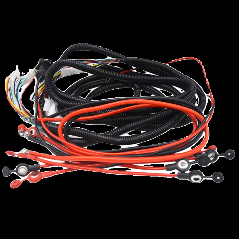 电动三轮车线束总成 工程车平板整车大线 车头电器配件灰土车改装
