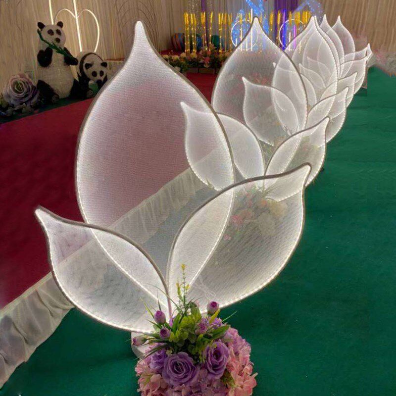 2020新款婚庆道具发光荷花路引T台迎宾区LED装饰灯创意婚庆装饰
