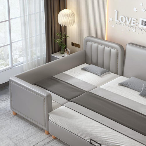 儿童床小床拼接大床带护栏加宽床拼接床边床男孩侧边婴儿床单人床