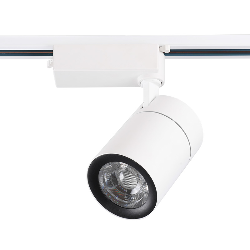 三线轨道灯led射灯店铺商用cob服装店家用背景墙聚光导轨式射超亮