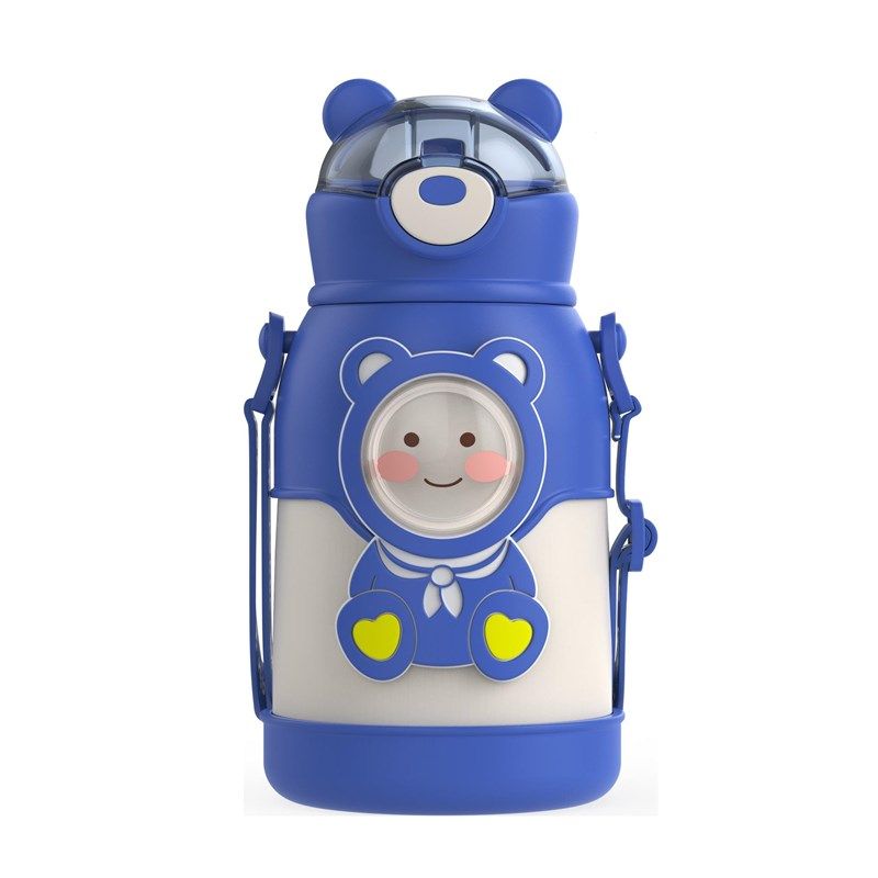 新款高颜值便携儿童保温杯卡通保温壶学生背带316不锈钢吸管水杯,婴童用品,婴童保温杯,淘宝优惠券,粉丝福利购,淘宝优惠卷