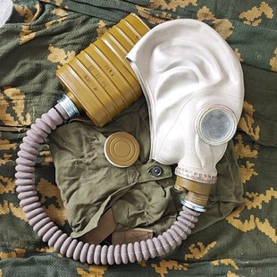 59式防毒面具毒烟毒气生化核污染防护罩喷漆过滤式鬼脸化工全面罩