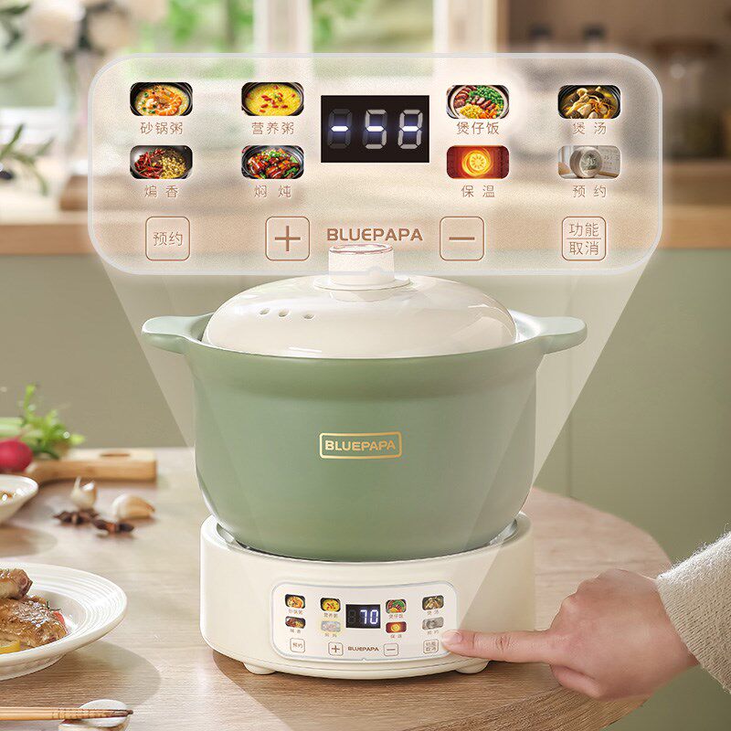 快炖电砂锅分体式家用炖汤煲汤锅多功能电炖锅陶瓷电煮锅煮粥神器