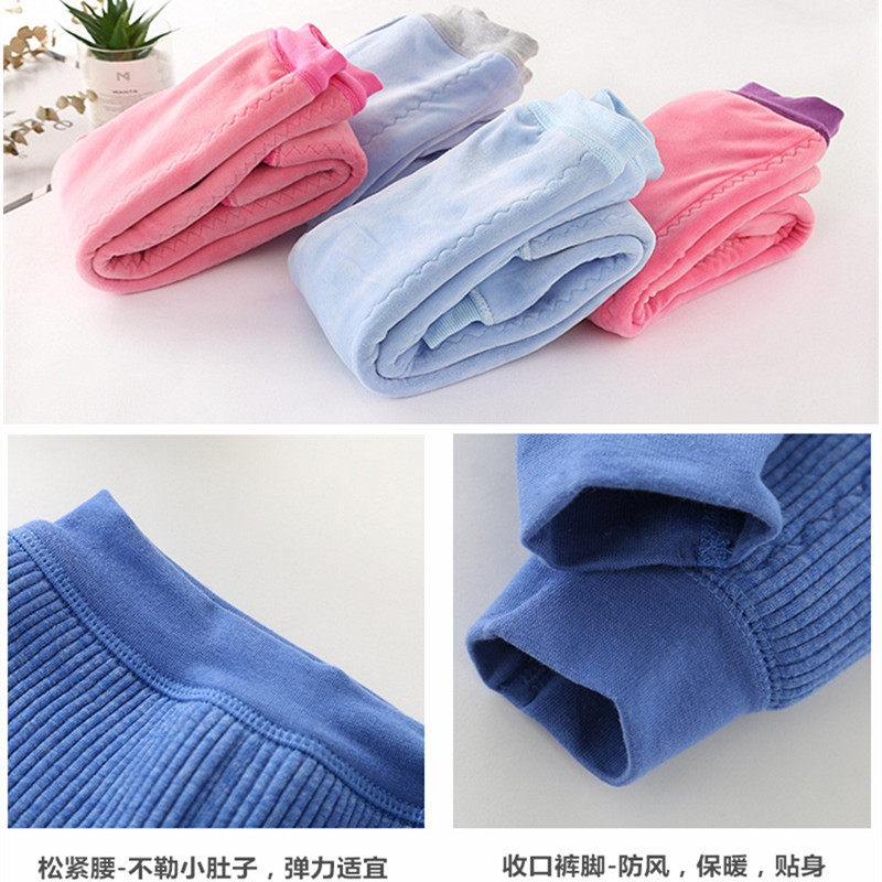 包邮帅鹿儿童热能裤加绒加厚中大童男女童秋冬高腰内搭裤保暖棉裤
