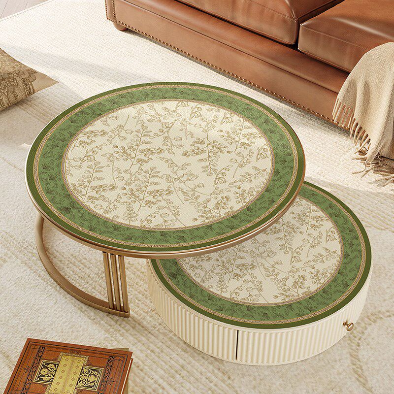 圆形茶几垫轻奢高级感防滑餐桌垫免洗耐脏防水家用客厅防烫桌面垫
