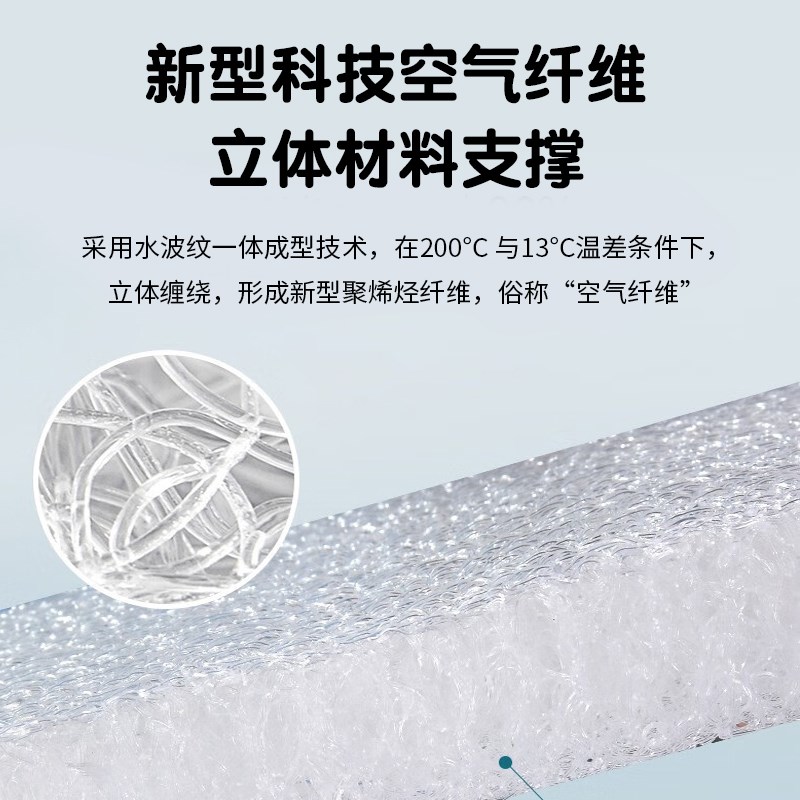 4D空气纤维婴儿床垫高回弹3D可水洗环保透气床垫儿童防螨护脊丝垫