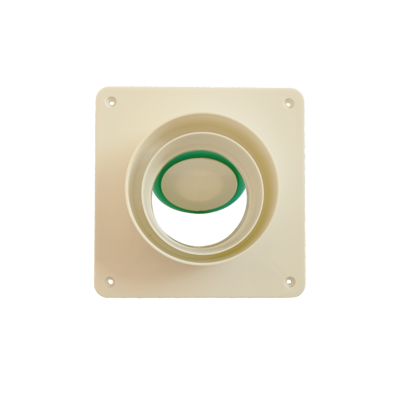 卫生间止逆阀公共烟道风道止回阀80mm 100mm通用换气扇逆止阀防味