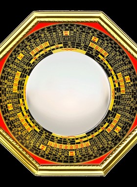 化解室外有尖角八卦镜凸镜大门窗户店铺对房屋突角隔断凹面铜镜子