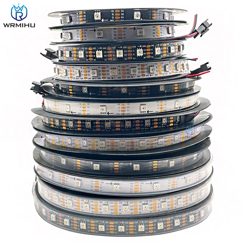 LED灯带APA102/SK9822双信号内置IC可编程5V全彩跑马幻彩灯条贴片