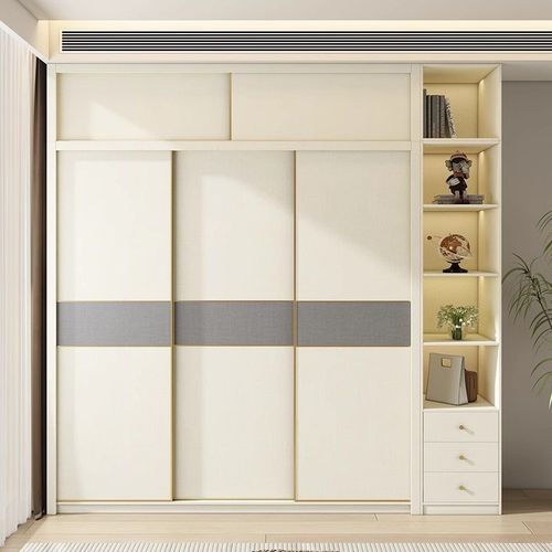 定制到顶3米超高推拉门衣柜2.8/2.7/2.6/2.5米主卧储物衣橱柜子