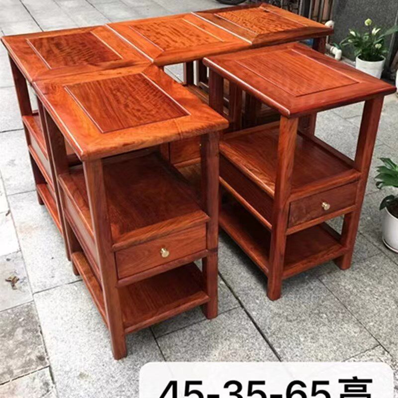 缅甸花梨茶几茶水架床头柜五斗柜置物架花几花架餐边柜茶桌茶台