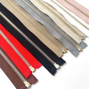 3号金属铜开尾拉链春夏薄款开衫外套防晒衣拉锁金齿衬衫毛衣拉链