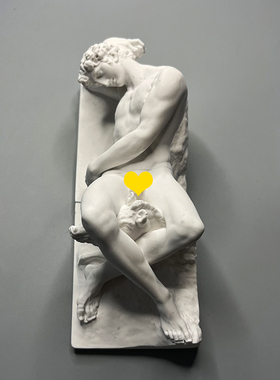 北欧简约复古艺术石膏像人物雕塑酒柜玄关装饰摆件美术教具礼物