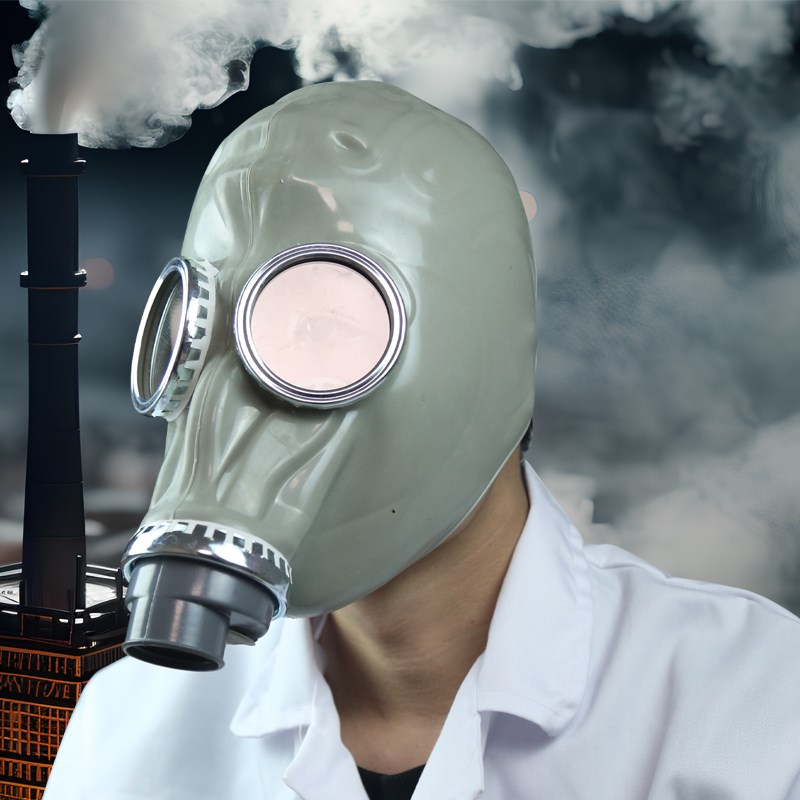 防毒面具全面罩喷漆化工生化一氧化碳头套全脸防尘鬼脸防护面罩