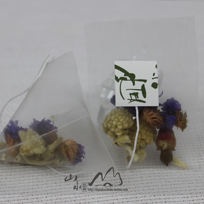 100个玉米纤维三角茶包袋一次性过滤袋透明小泡茶袋手工茶叶网袋